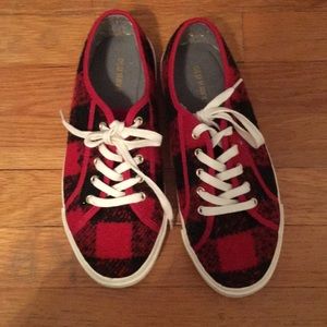 flannel sneakers